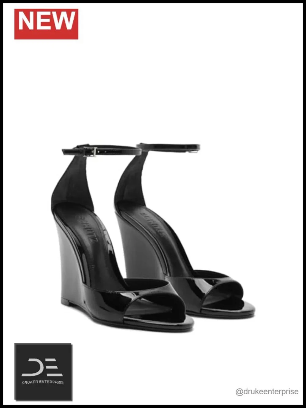 Metallic Leather Peep Toe Wedge Sandals Ankle Strap Gold